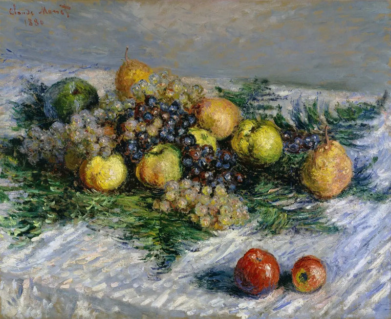 Päron och Vindruvor - Claude Monet