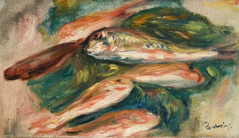 Fiskar på ett grönt blad - Pierre-Auguste Renoir