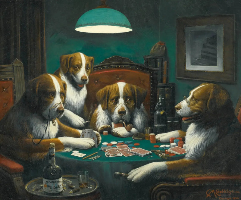 Pokerspel - Cassius Marcellus Coolidge