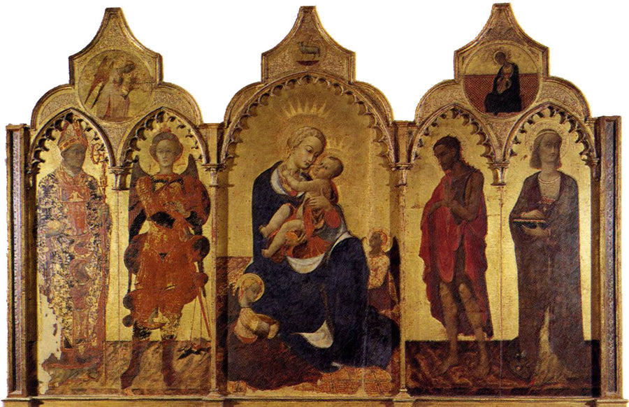 San Domenico de Cortone polyptyk - Stefano di Giovanni (Sassetta)
