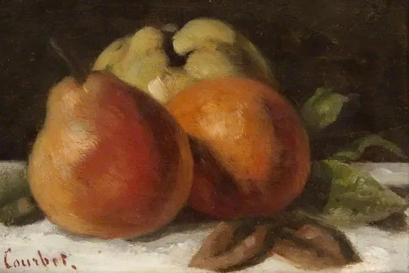 Äpple, päron och apelsin - Gustave Courbet