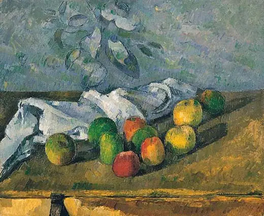 Äpplen och servett - Paul Cézanne