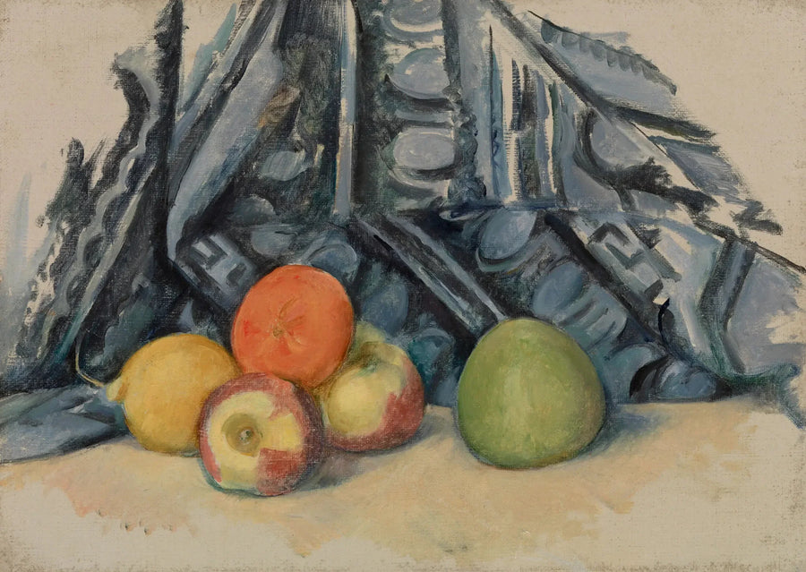 Äpplen och matta - Paul Cézanne