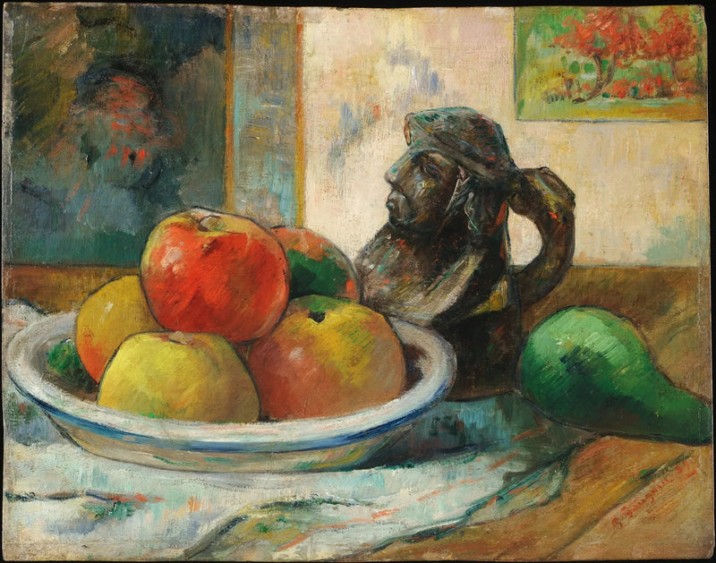 Äpplen, päron och keramik - Paul Gauguin