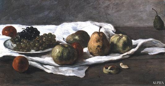 Pommes, poires et raisins - Gustave Courbet - Reproductions de tableaux et peintures haut de gamme