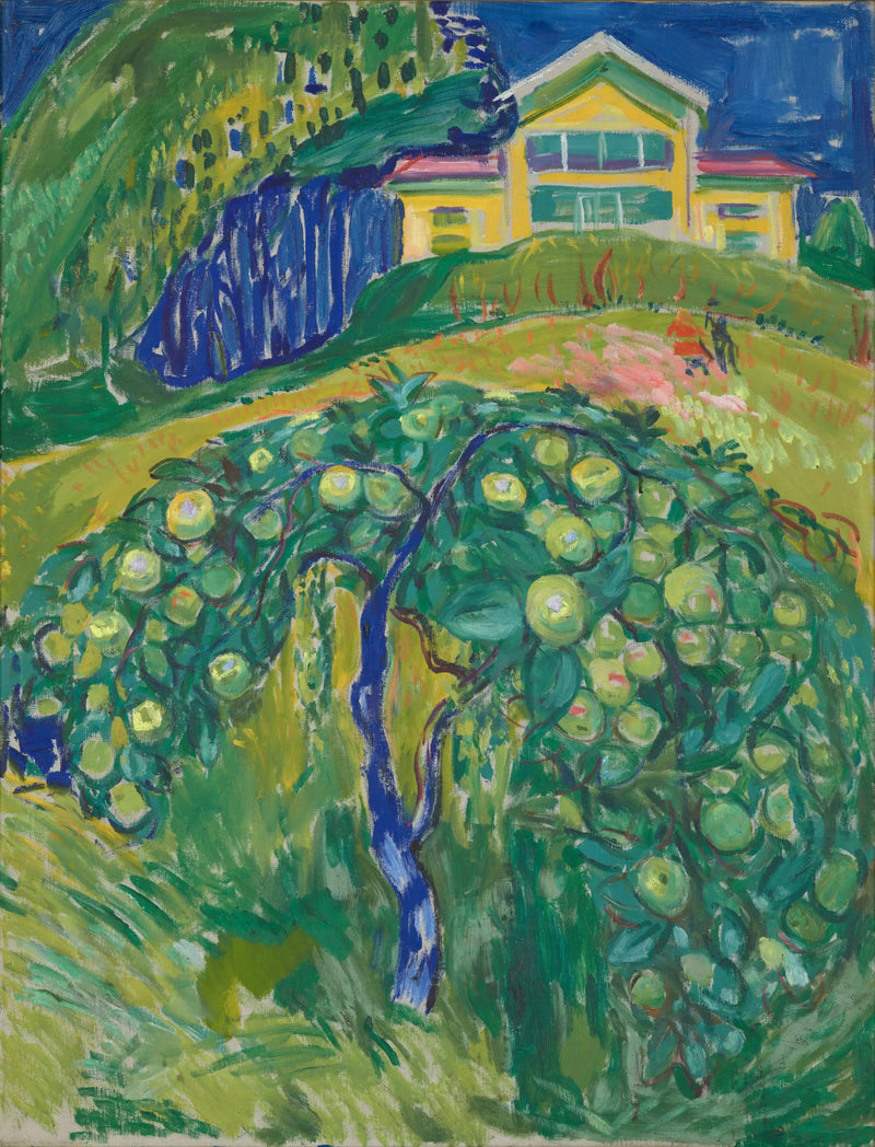 Äppleträd i trädgården - Edvard Munch