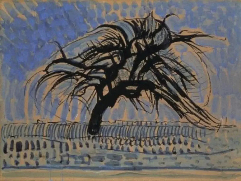 Blå äppleträd - Piet Mondrian