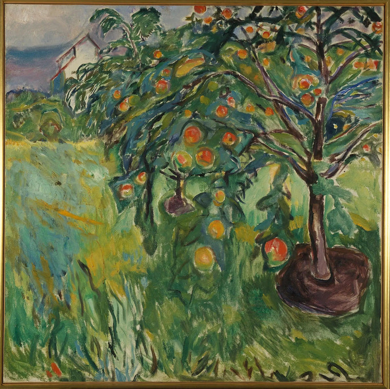 Äppleträd nära studion - Edvard Munch