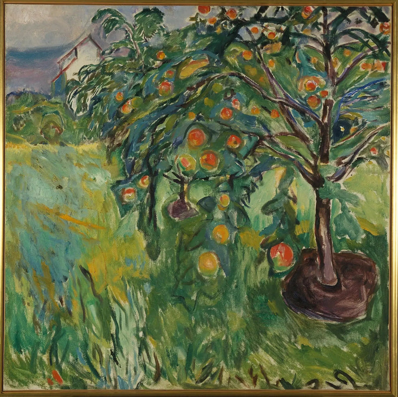 Äppleträd nära studion - Edvard Munch
