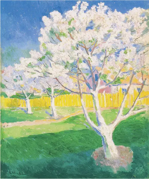 Blommande äppelträd - Kazimir Malevich