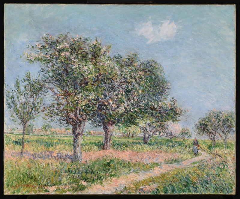Pommiers en fleurs i Normandie - Gustave Loiseau