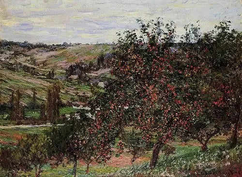 Äppelträd nära Vétheuil - Claude Monet