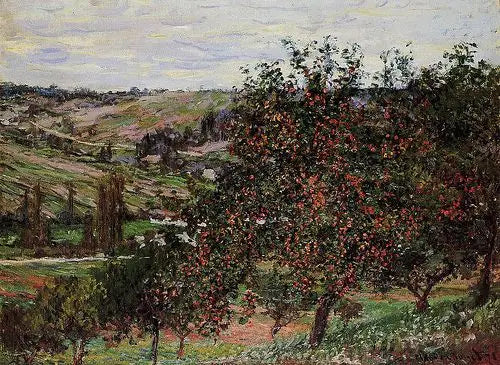 Äppelträd nära Vétheuil - Claude Monet