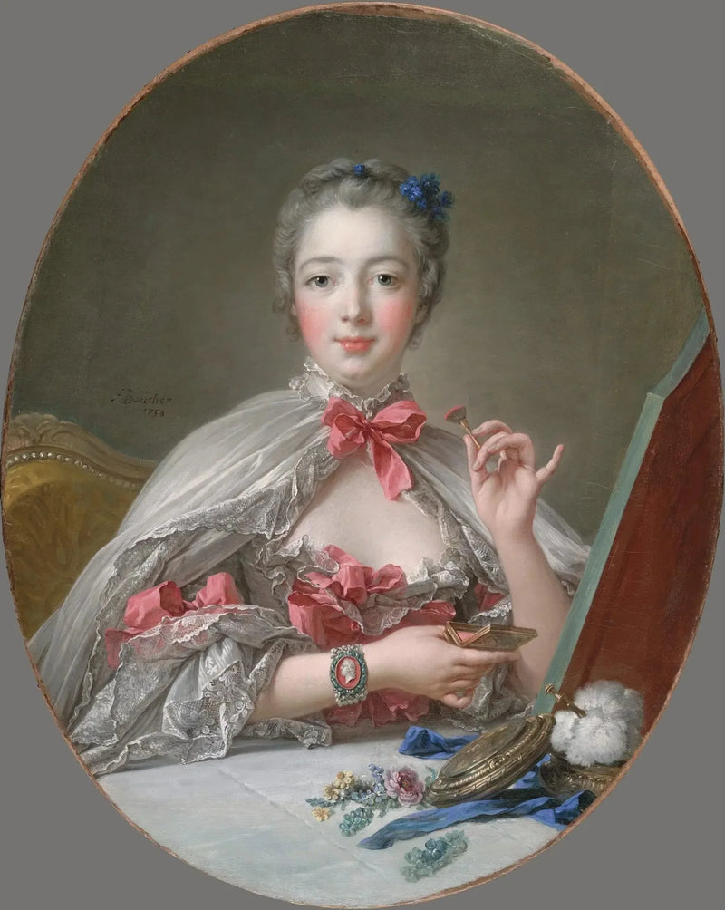 Pompadour vid sin toalett - François Boucher