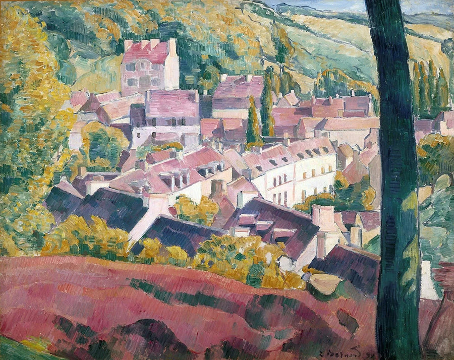 Pont-Aven sett från Bois d'Amour - Émile Bernard