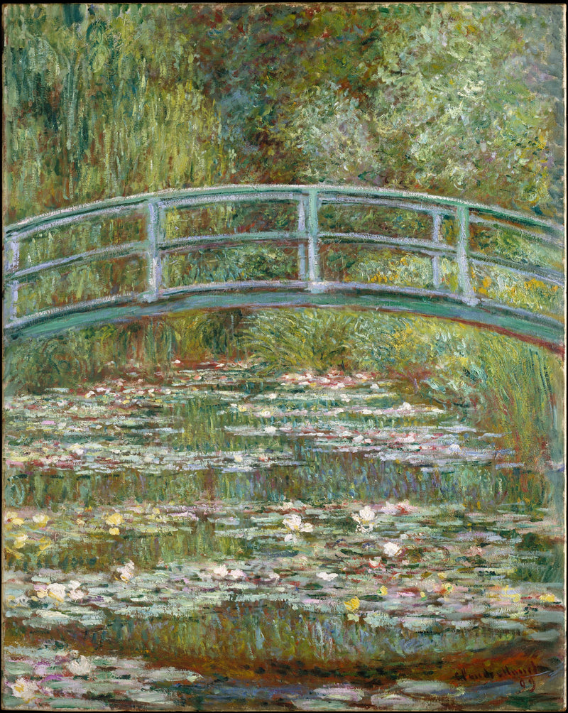 Bron över Näckrosbassängen, Met W1518 - Claude Monet