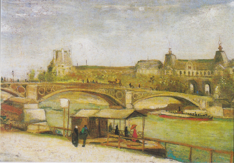 Pont du Carrousel och Louvre - Vincent van Gogh