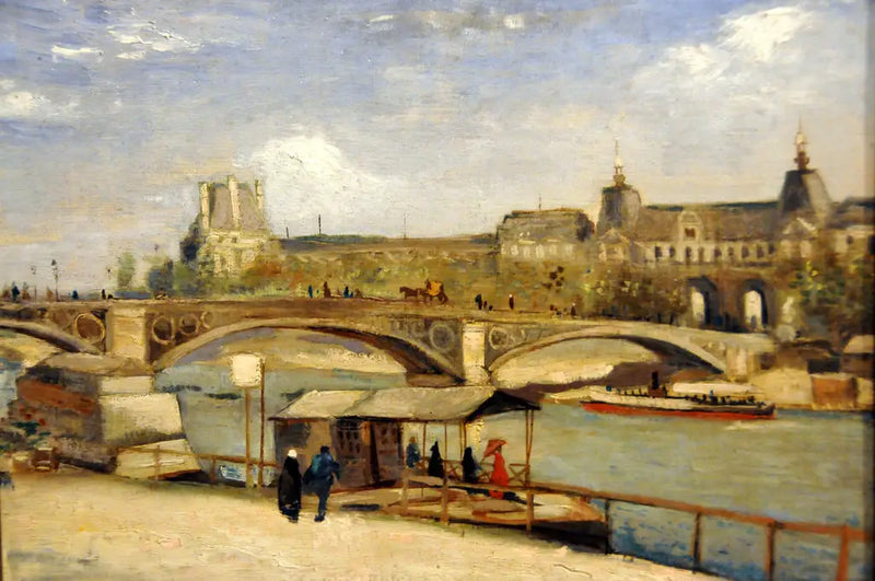 Pont du Carrousel och Louvre - Vincent van Gogh