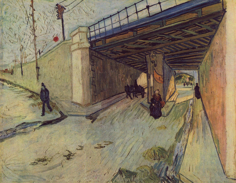 Järnvägsbro på avenue Montmajour, Arles, Le - Vincent van Gogh