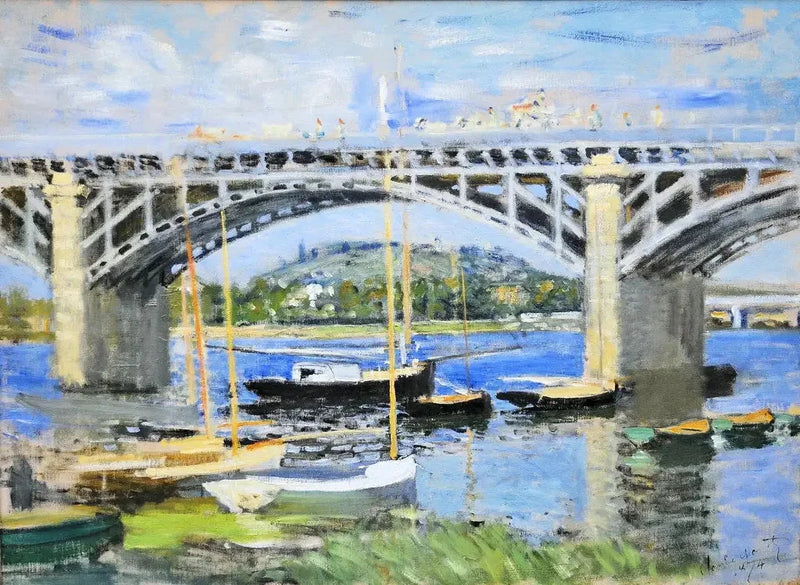 Bron över Seine i Argenteuil W313 - Claude Monet