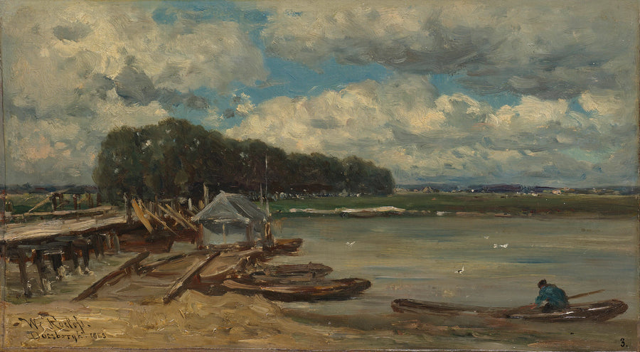 Le pont sur l'IJssel près de Doesburg - Willem Roelofs