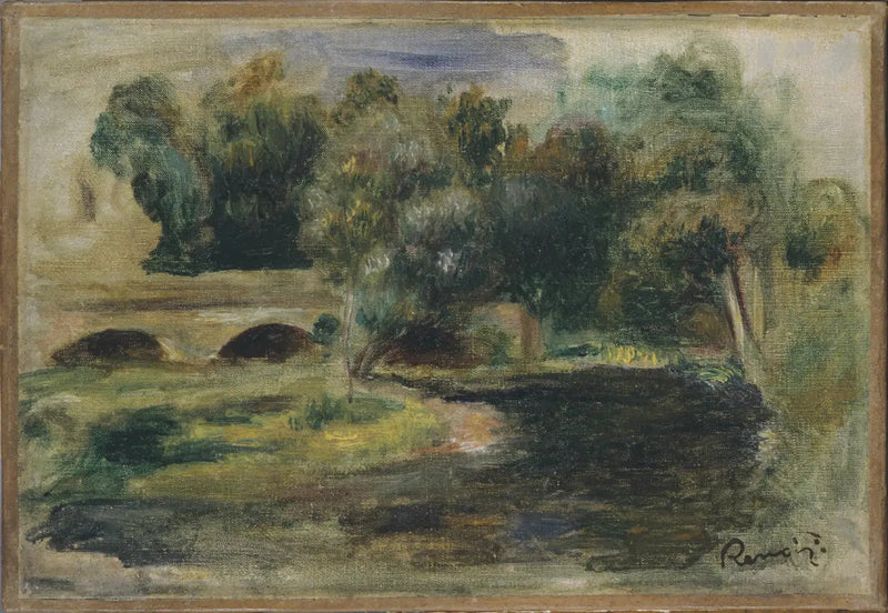 Bro över en flod - Pierre-Auguste Renoir