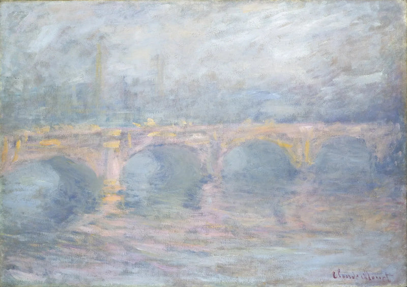 Waterloo Bridge, rosa effekt W1583 - Claude Monet