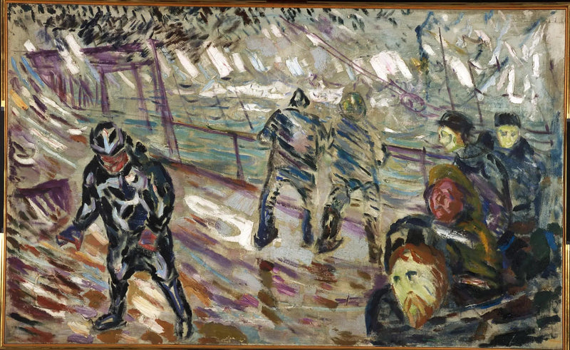 Skeppsdocka i stormen - Edvard Munch