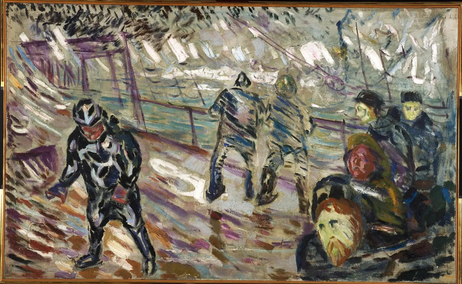 Skeppsdocka i stormen - Edvard Munch
