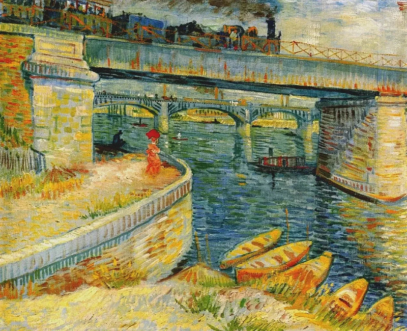 Broarna i Asnières - Vincent van Gogh