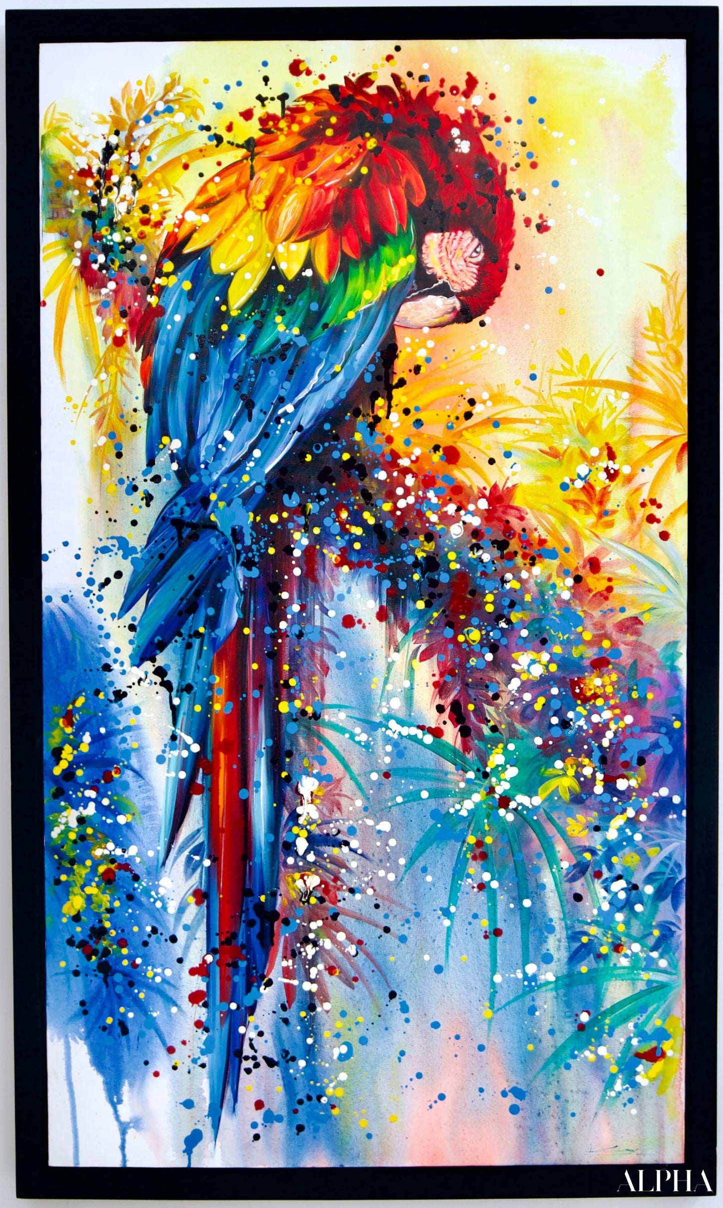 Pop Art Perroquet - Banlay | 80 X 140 cm Reproductions de tableaux à la peinture à l’huile