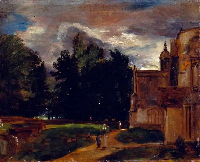 Porten till kyrkan i East Bergholt - John Constable
