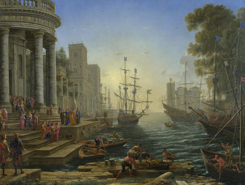 Porten med Sainte Ursule-incheckningen - Claude Lorrain
