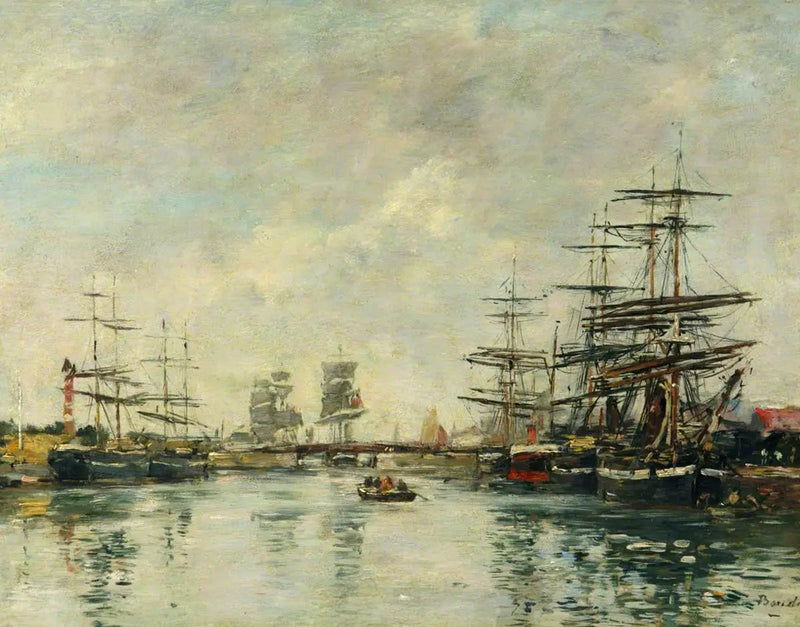 Honfleurhamnen - Eugène Boudin