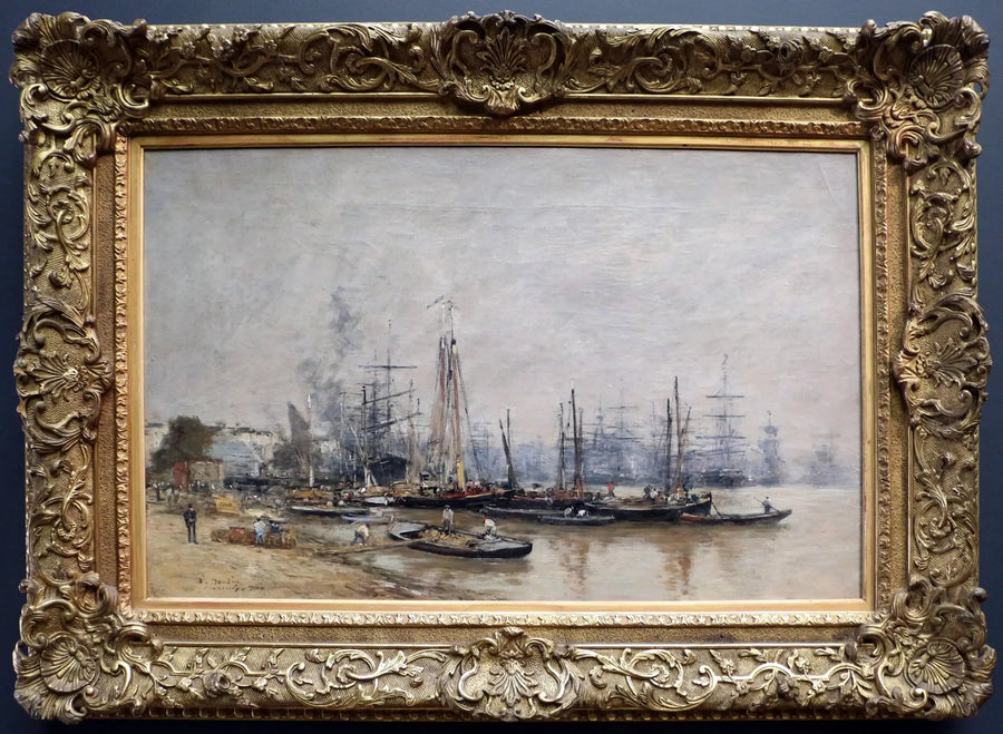Bordeaux hamn - Eugène Boudin
