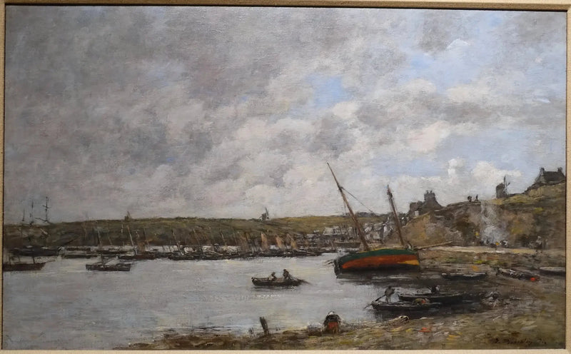 Camaret hamn - Eugène Boudin