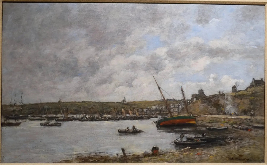 Camaret hamn - Eugène Boudin