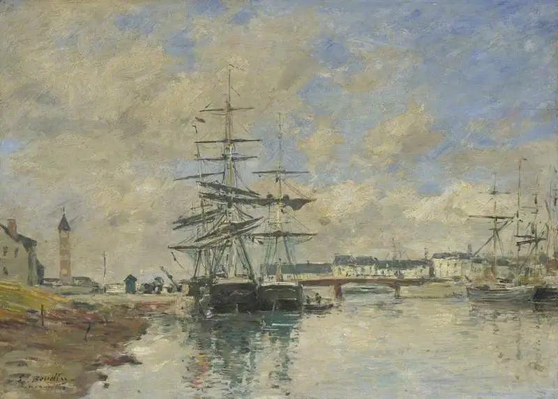 Deauvillehamnen - Eugène Boudin