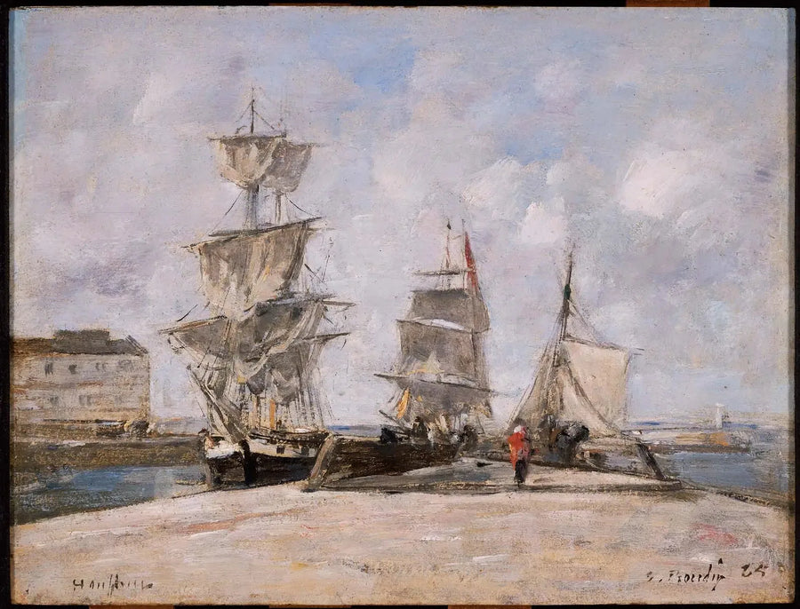Honfleurhamnen - Eugène Boudin