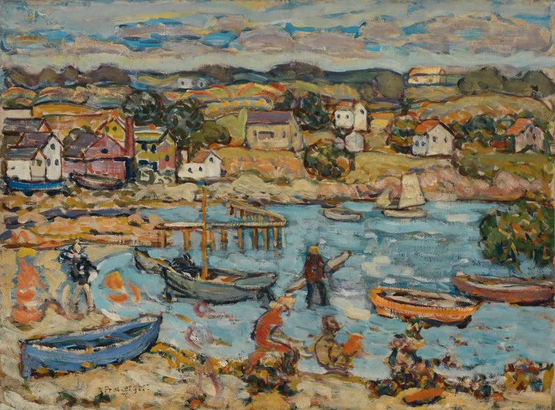 Marblehead hamn - Maurice Prendergast