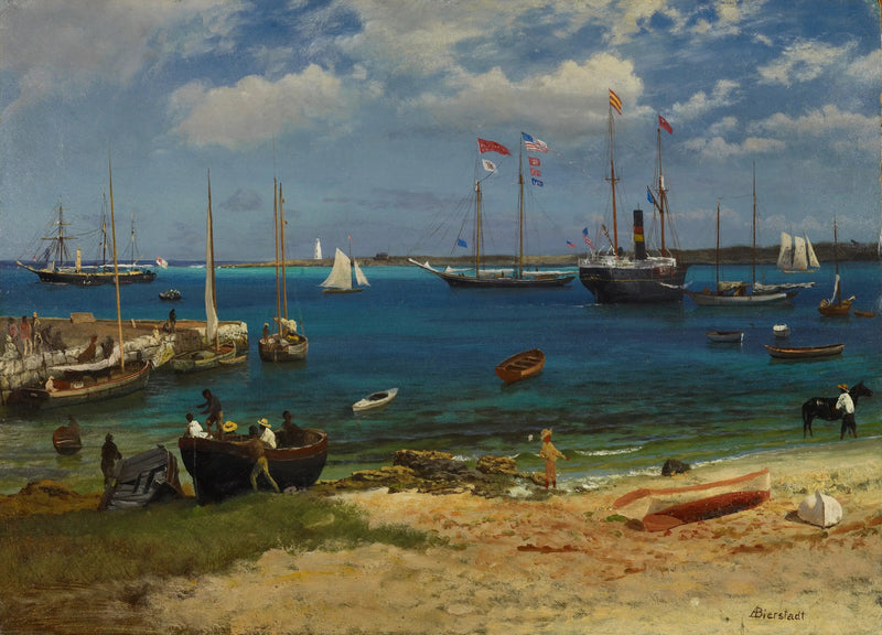Nassau hamn - Albert Bierstadt