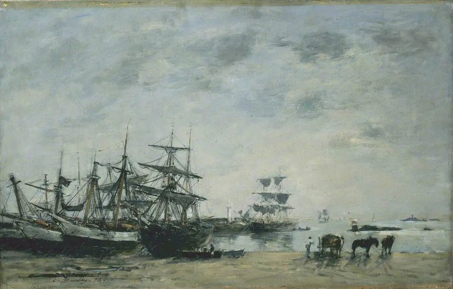 Portrieuxhamn - Eugène Boudin