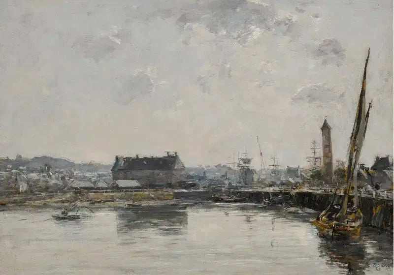 Trouvilles hamn - Eugène Boudin