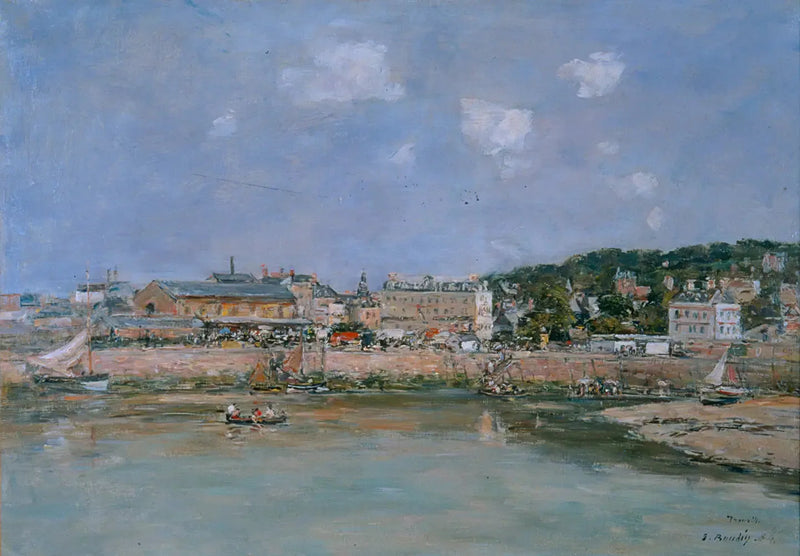Trouvilles hamn - Eugène Boudin