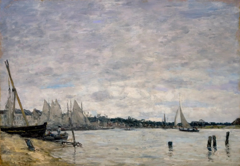 Trouvilles hamn - Eugène Boudin