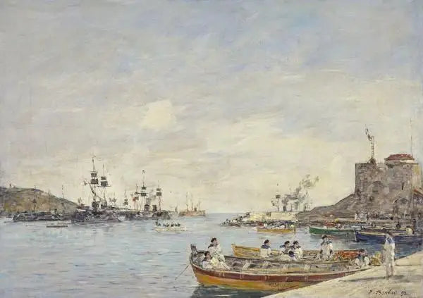 Villefranche hamn - Eugène Boudin