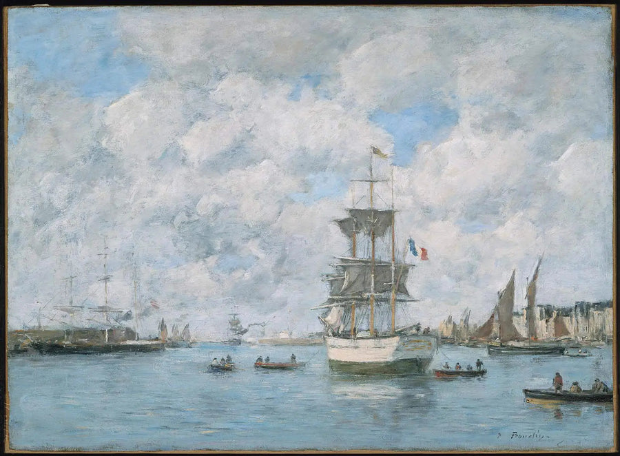Havets hamn - Eugène Boudin