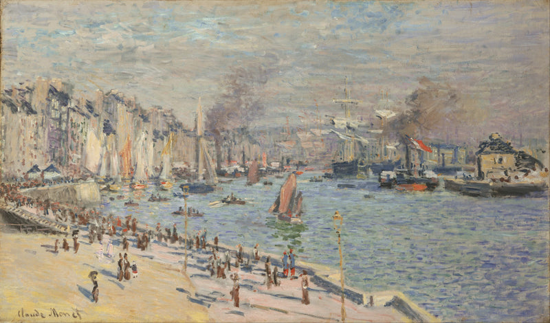 Hamnen i Le Havre W297 - Claude Monet
