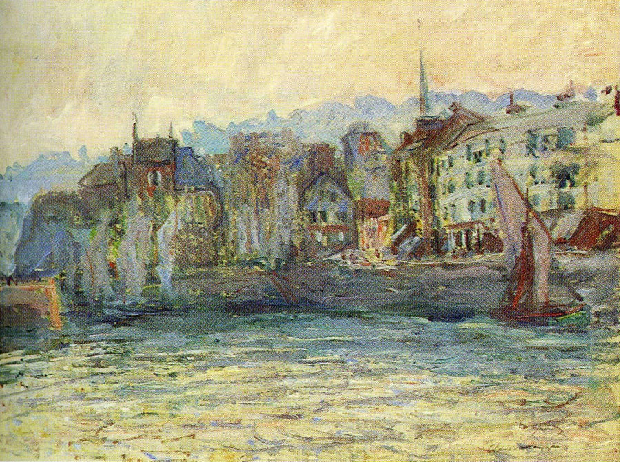 Hamnen i Honfleur - Claude Monet