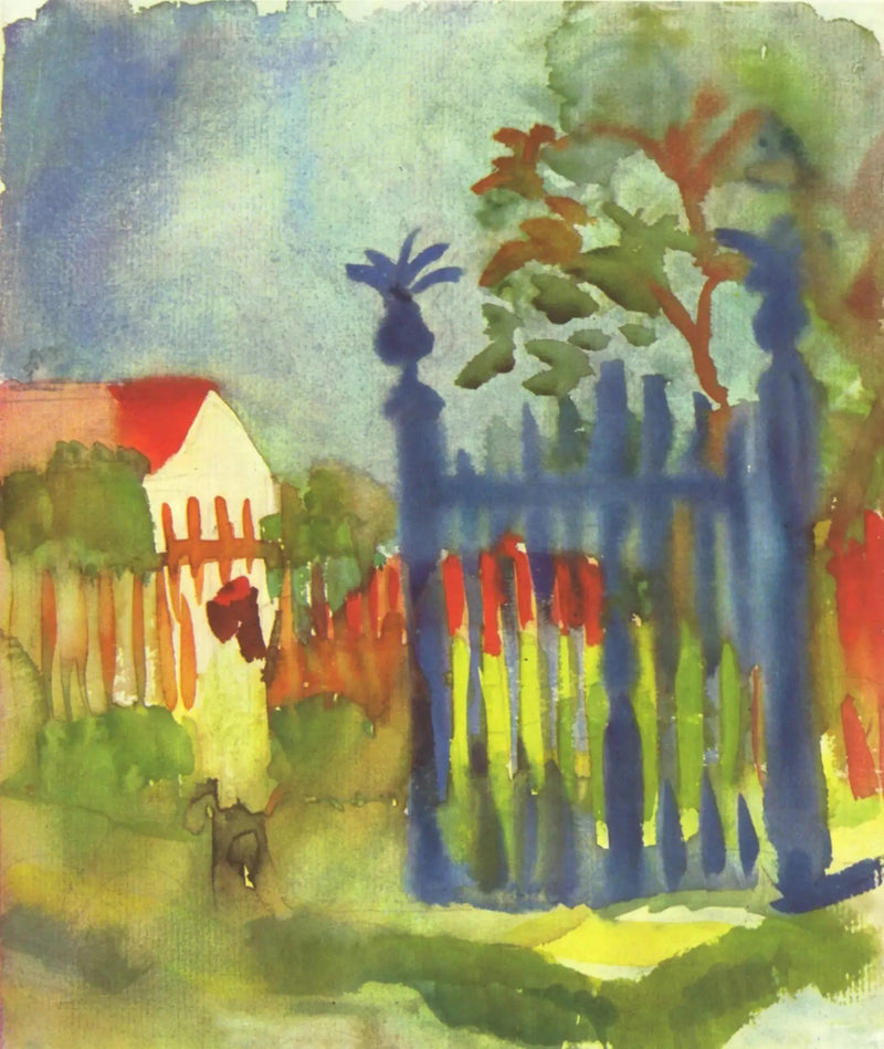 Trädgårdsportal - August Macke